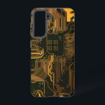 Coque Samsung Galaxy Geek Sortie carte circuit électronique orange PCB<br><div class="desc">PCB Circuit Board cadeaux pour les geeks ou cadeaux pour les nerds. En voici un pour l'Ordinateur Nerd ou Geek en chacun de nous. Geek Sortez votre Nerd avec cette carte circuit électronique PCB. Il s'agit d'une image de fond d'une carte de circuit imprimé ou d'une carte de circuit électronique....</div>