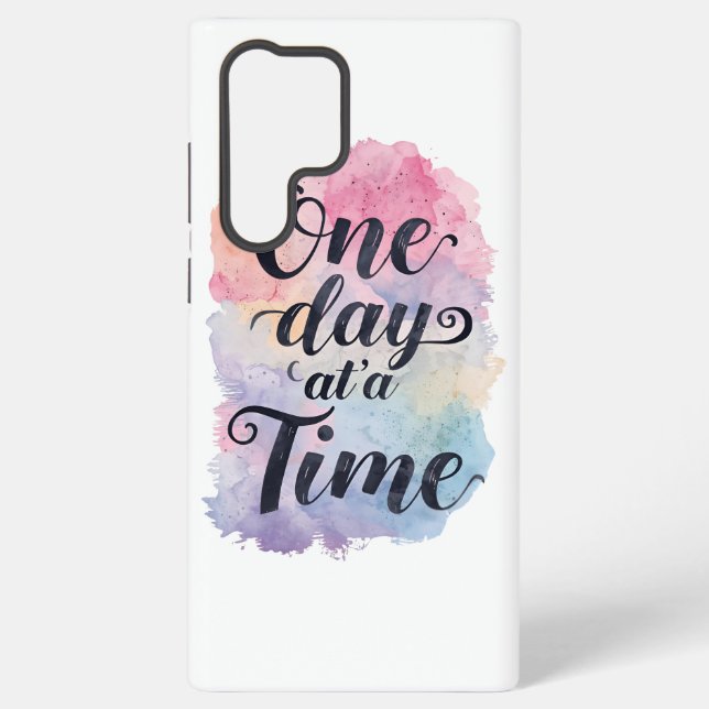Coque Samsung Galaxy Gentle Watercolor Motivational Message (Verso)