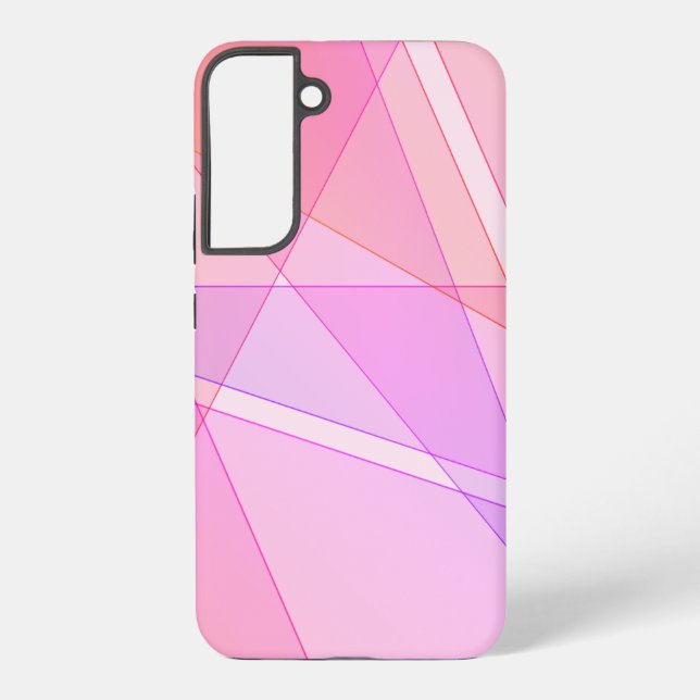 Coque Samsung Galaxy Géométrique rose (Verso)