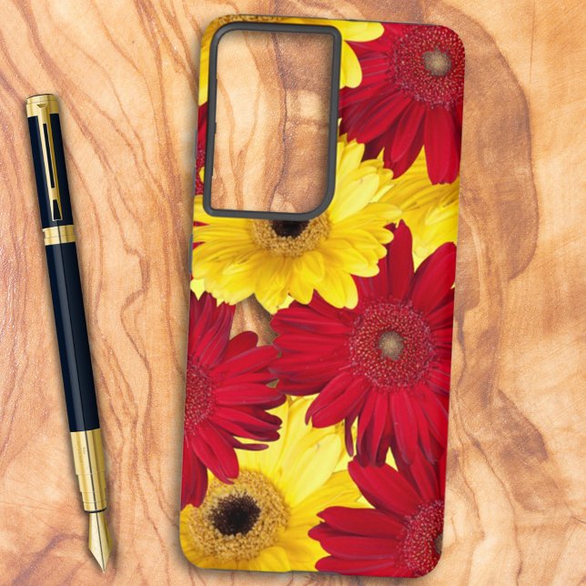 Coque Samsung Galaxy Gerber Daisy Floral Gros plan Photographie (Créateur téléchargé)