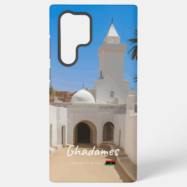 Coque Samsung Galaxy Ghadames, Libye - Mosquée Blanche (Verso)