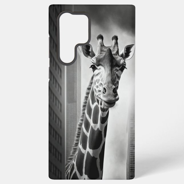 Coque Samsung Galaxy Giraffe dans une cityscape (Verso)