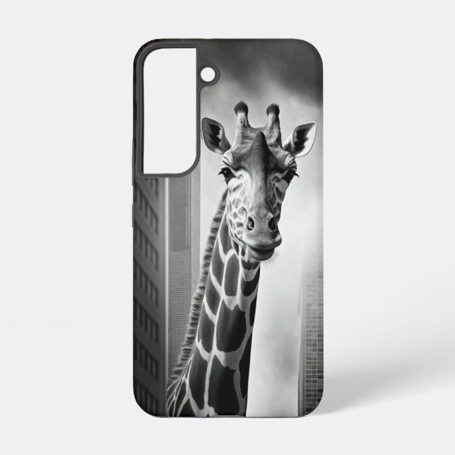 Coque Samsung Galaxy Giraffe dans une cityscape (Verso)