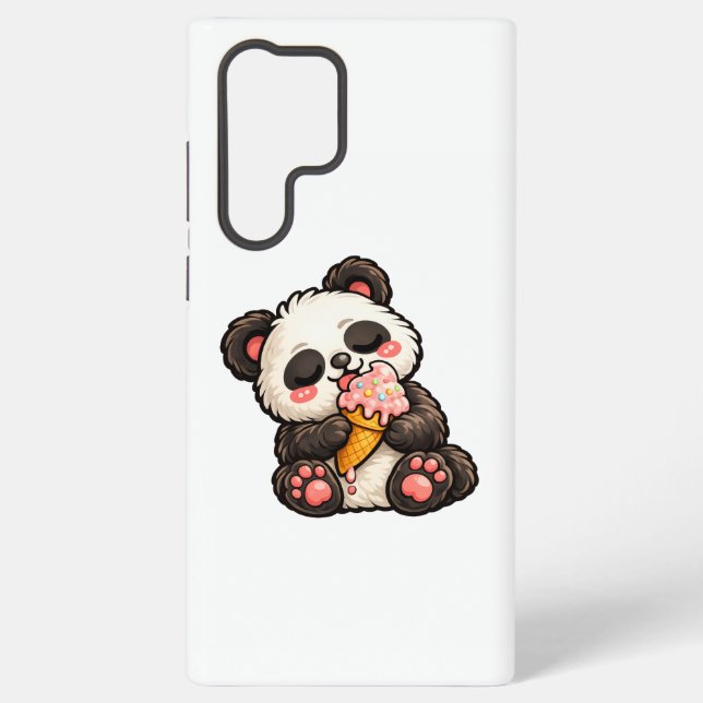 Coque Samsung Galaxy Glace Panda Mignon (Verso)