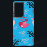 Coque Samsung Galaxy glitter pink heart vibrant romantic wallpaper<br><div class="desc">glitter pink heart vibrant romantic wallpaper design is trendy,  cute,  Wild Romantic,  valentine hearts digital art,  romantic and modern design,  to give to a loved one,  it is perfect as a gift for a friend,  partner,  family or co-workers to give for Christmas,  birthdays,  Valentine's Day</div>