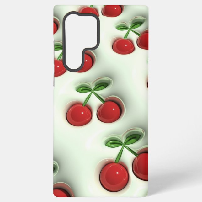 Coque Samsung Galaxy Glossy Cherries – Sweet Modern Elegance phone case (Verso)