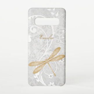 Coque Samsung Galaxy S10 Gold Dragonfly Personnaliser Samsung Galaxy Coque