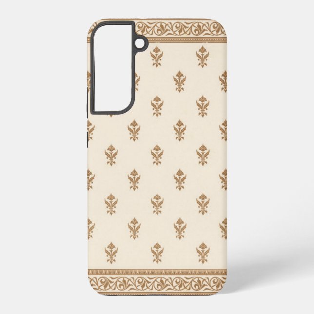 Coque Samsung Galaxy Gold Floral (Verso)