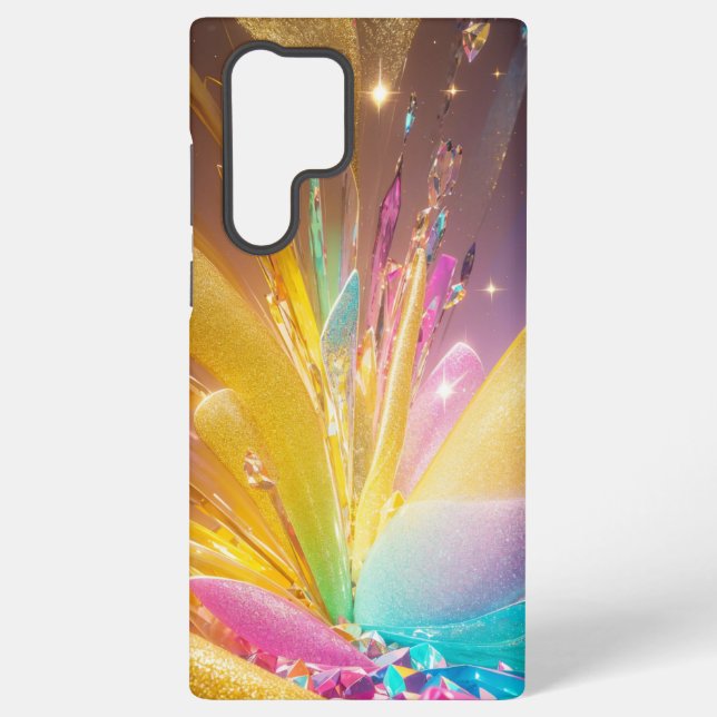 Coque Samsung Galaxy Golden Crystal Burst Phone Case (Verso)