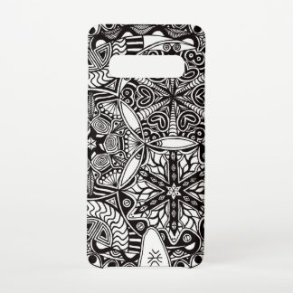 Coque Samsung Galaxy S10 "Golden Nebulae" (monochrome)