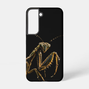 Coque Samsung Galaxy Golden Praying Mantis Black Gold Phone Case