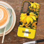 Coque Samsung Galaxy Golden Rudbeckia Black Eyed Susan Flowers<br><div class="desc">Cette conception présente une photo de gros plan de la Rudbeckia jaune doré, également connue sous le nom de fleurs de Suzanne à l'oeil noir. Personnalisez le monogramme du nom et de la lettre initiale, supprimez tout texte ou modifiez-le à l'aide de l'outil de conception pour sélectionner la couleur, la...</div>