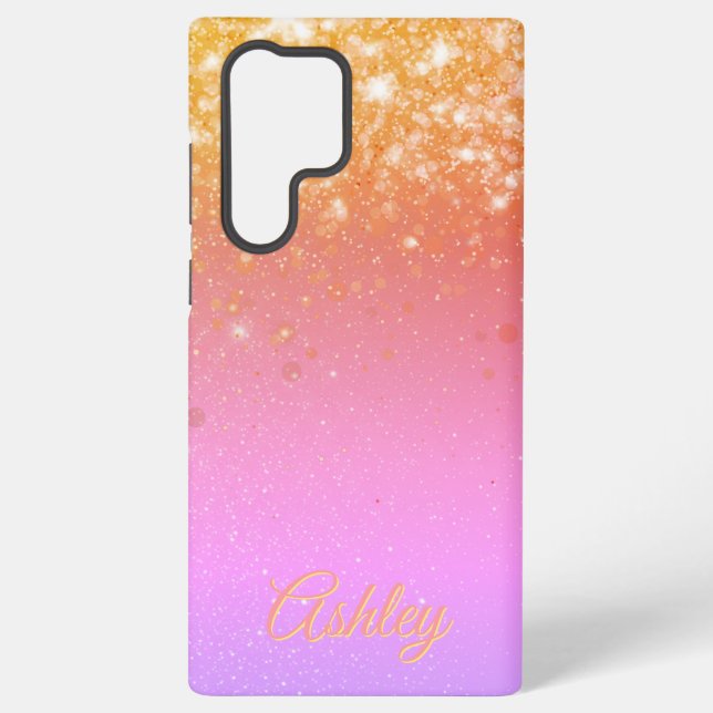 Coque Samsung Galaxy Gradient de galaxie néon (Verso)