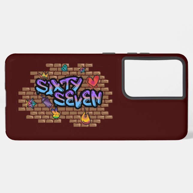 Coque Samsung Galaxy Graffiti Style 67 (Verso Horizontal)