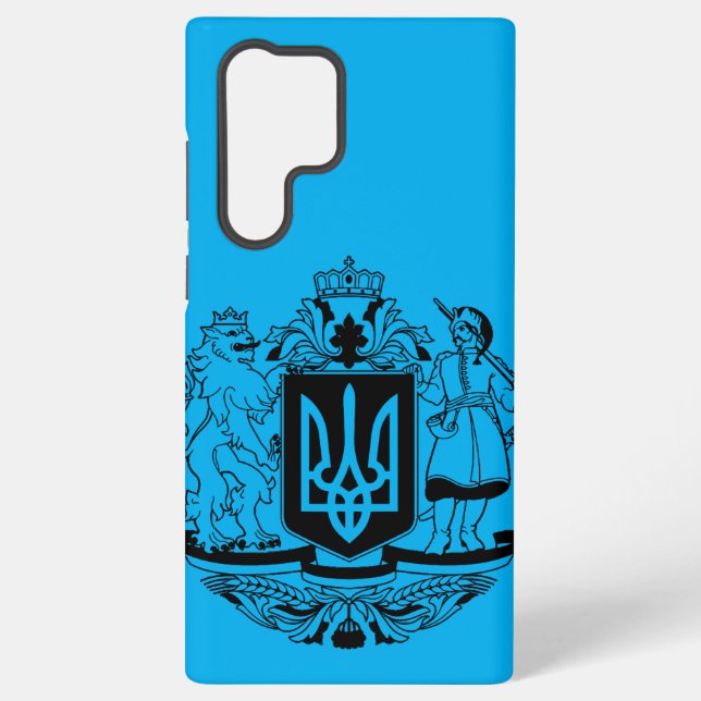 Coque Samsung Galaxy Grand blason de l'Ukraine (Verso)