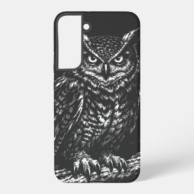 Coque Samsung Galaxy Grand-duc d'Amérique — par BurnsInHell (Verso)