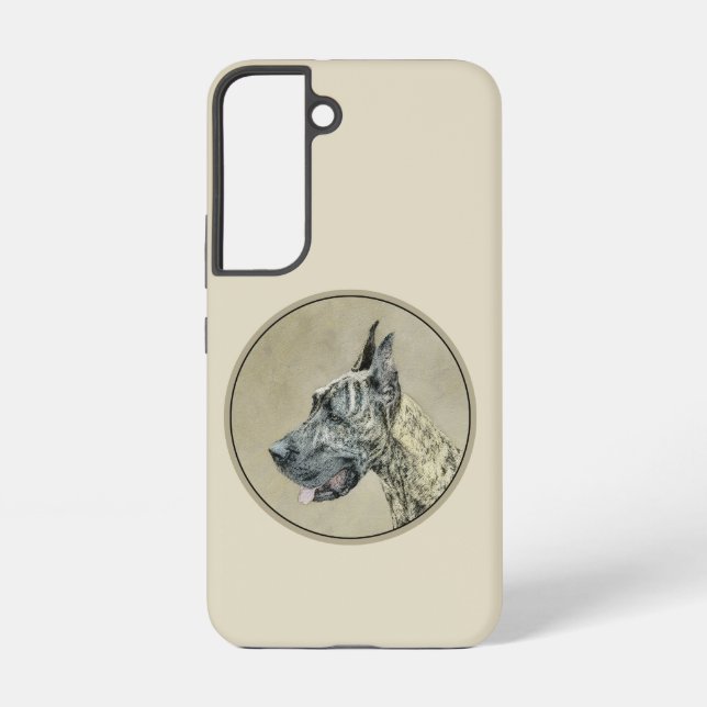 Coque Samsung Galaxy Grande Danse (Brindle) Peinture - Art Chien origin (Verso)