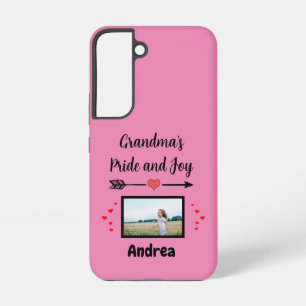 Coque Samsung Galaxy Grandmas Fierté et joie avec les coeurs Photo et n