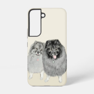 Coque Samsung Galaxy Graphiques Keeshond Mère et fils Keeshond