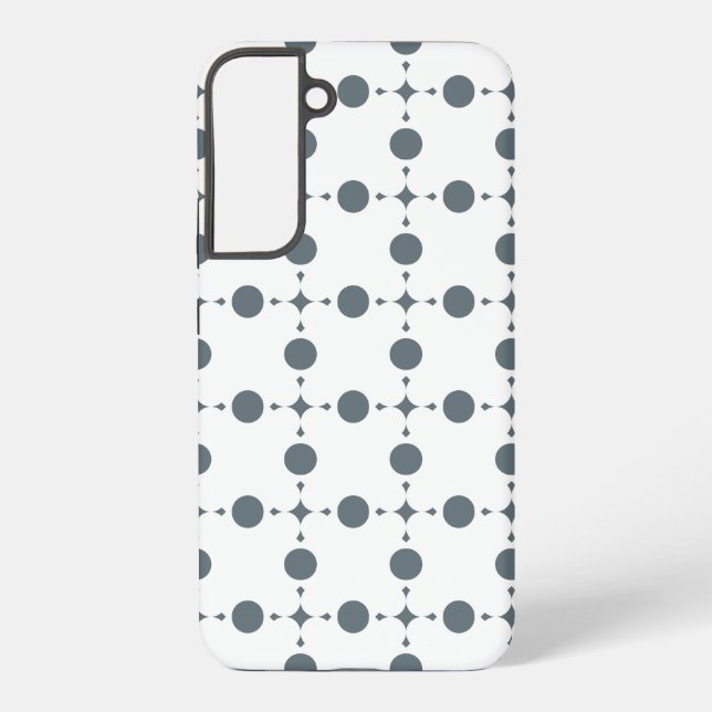 Coque Samsung Galaxy Gray Polka Dots, Polka Dot Pattern, Dots (Verso)