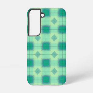 Coque Samsung Galaxy Green Retro Géométrique Vintage Art moderne