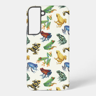 Coque Samsung Galaxy Grenouilles sur fond blanc naturel