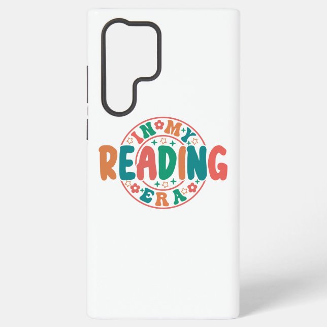 Coque Samsung Galaxy Groovy "In My Reading Era" Wavy Font Graphic (Verso)