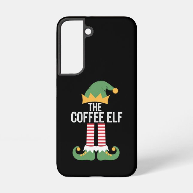 Coque Samsung Galaxy Groupe de jumelage famille elfe café Noël (Verso)
