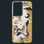 Coque Samsung Galaxy Grues d'horloges japonaises Vintage Bird Rich Clas<br><div class="desc">Cette image est basée sur le troupeau japonais de grues (18ème siècle) peinture vintage par Ishida Yutei. Image du domaine public de l'Institut d'Art de Minneapolis.</div>