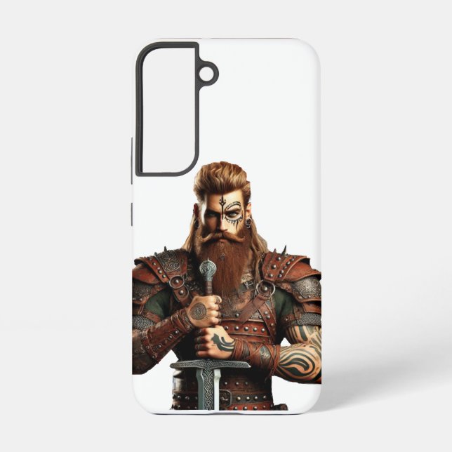 Coque Samsung Galaxy Guerrier avec épée (Verso)