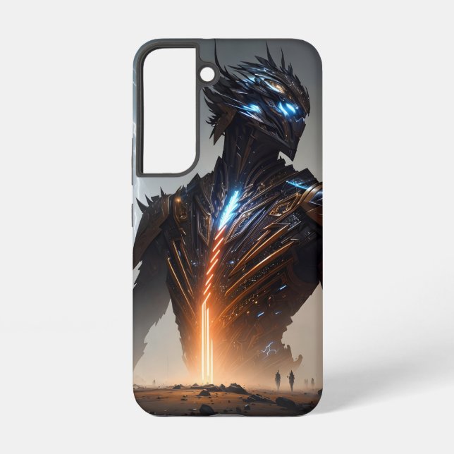 Coque Samsung Galaxy Guerrier Cyborg de la foudre (Verso)
