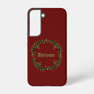 Coque Samsung Galaxy Guirlande de Noël gothique personnalisée