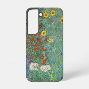 Coque Samsung Galaxy Gustav Klimt - Jardin de campagne avec tournesols