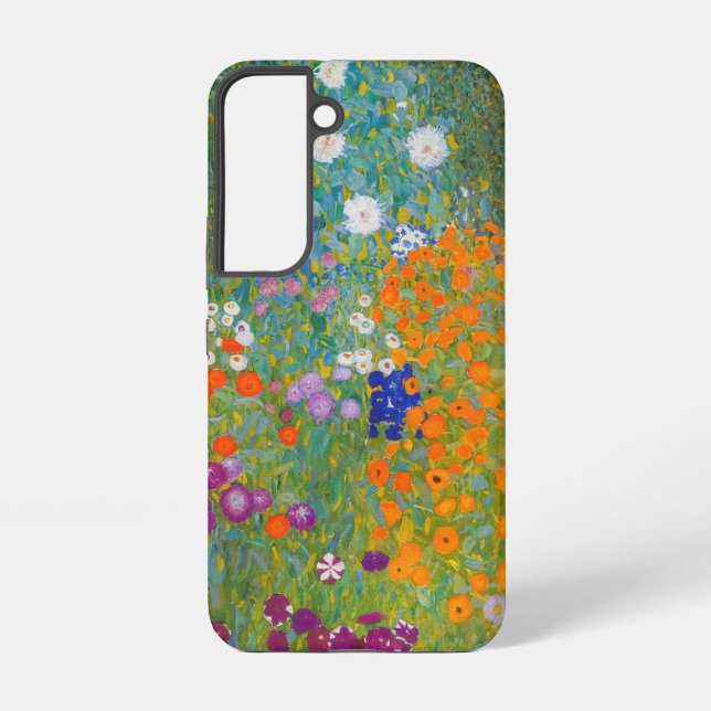 Coque Samsung Galaxy Gustav Klimt - Jardin des fleurs (Verso)