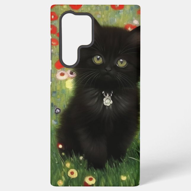 Coque Samsung Galaxy Gustav Klimt Kitten (Verso)
