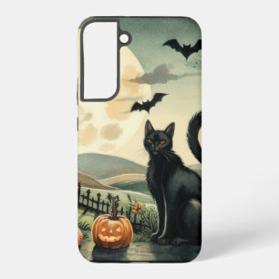 Coque Samsung Galaxy Halloween/Automne/Citrouille/chat