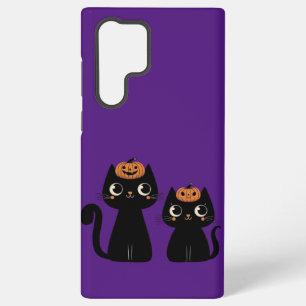 Coque Samsung Galaxy Halloween/Automne/Citrouille/chat