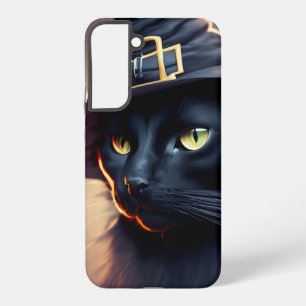 Coque Samsung Galaxy Halloween de chat noir