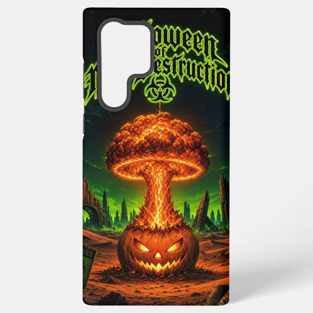 Coque Samsung Galaxy Halloween de destruction massive Citrouille radioa (Verso)