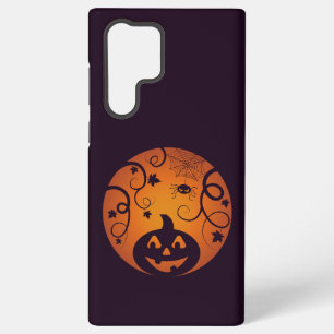 Coque Samsung Galaxy Halloween Jack-o'-lantern citrouille visage et ara