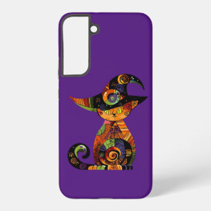 Coque Samsung Galaxy Halloween/mystique/chat/automne