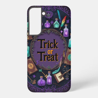 Coque Samsung Galaxy Halloween Spellbook Potion Wreath Trick or Treat