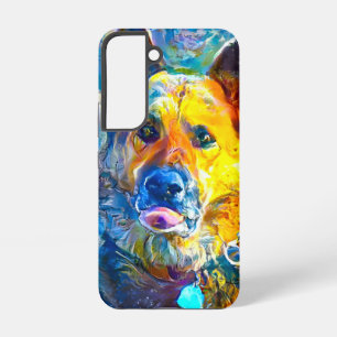 Coque Samsung Galaxy Halo : Portrait d'un berger allemand