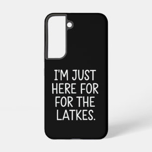 Coque Samsung Galaxy Hanoukka Je suis juste ici pour les Latkes juifs