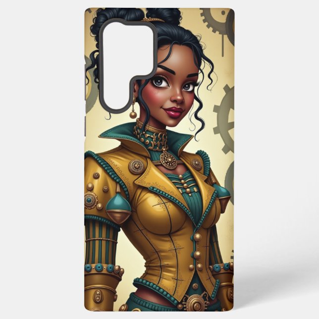 Coque Samsung Galaxy Harlequin Steampunk (Verso)