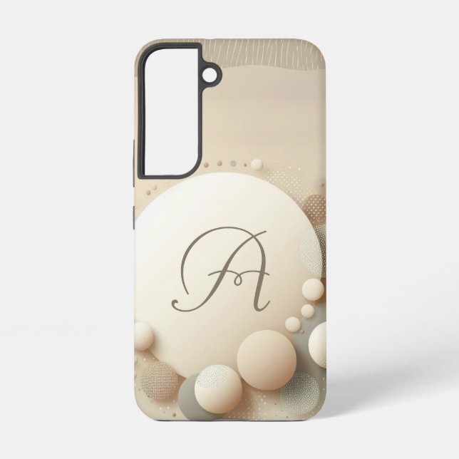 Coque Samsung Galaxy Harmonie de sphère monogrammée (Verso)