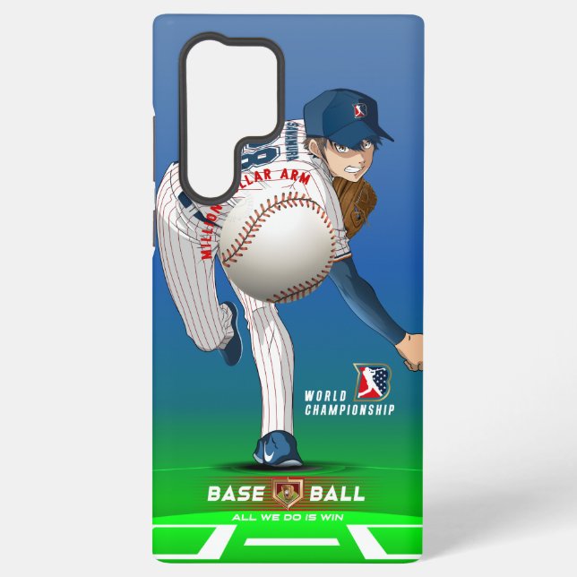 Coque Samsung Galaxy Héros du baseball avec des bras à un million de do (Verso)
