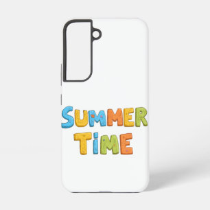 Coque Samsung Galaxy Heure d'été - Temps d'été coloré Texte