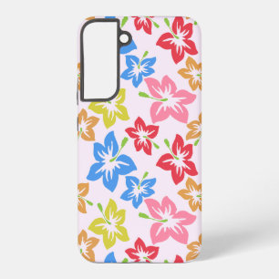 Coque Samsung Galaxy Hibiscus Coloré, Motif De Fleurs