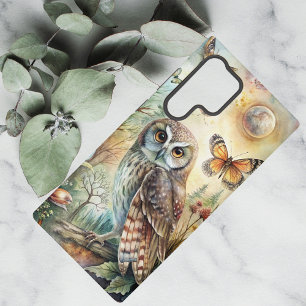 Coque Samsung Galaxy Hibou bohème de la forêt